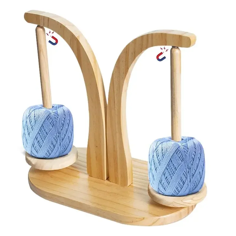 Hot Magnetic Double Yarn Holder Spinner Rotating Pendulum Knitting Stand Wooden Crochet Yarn Spindle Sewing Tool
Hot Magnetic Double Yarn Holder Spinner Rotating Pendulum Knitting Stand Wooden Crochet Yarn Spindle Sewing Tool