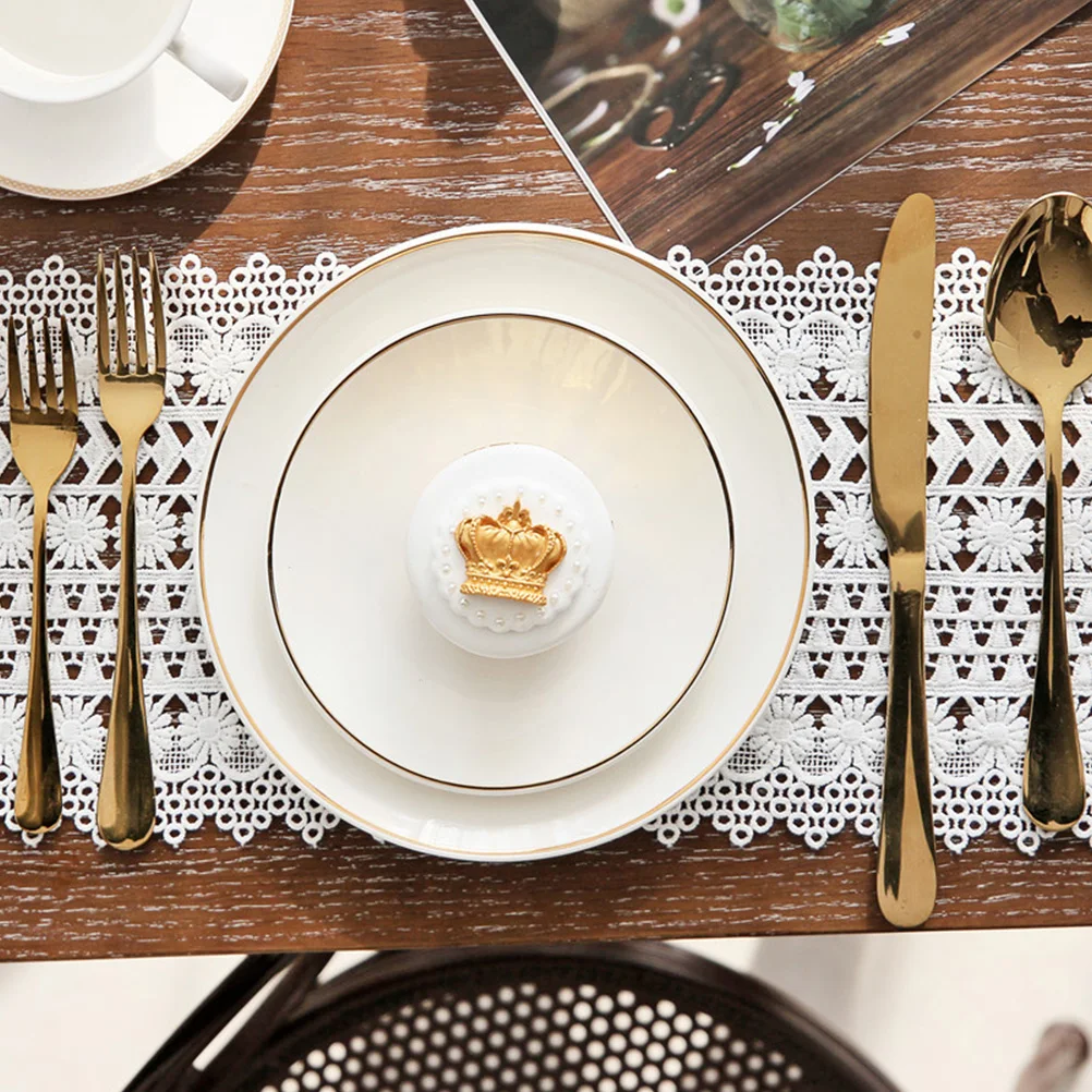 2Pcs Decorative Table Mat Lace Material Simple Style Western Food Placemat for Hotel Ceremony Scene Layout Household Supply
2Pcs Decorative Table Mat Lace Material Simple Style Western Food Placemat for Hotel Ceremony Scene Layout Household Supply