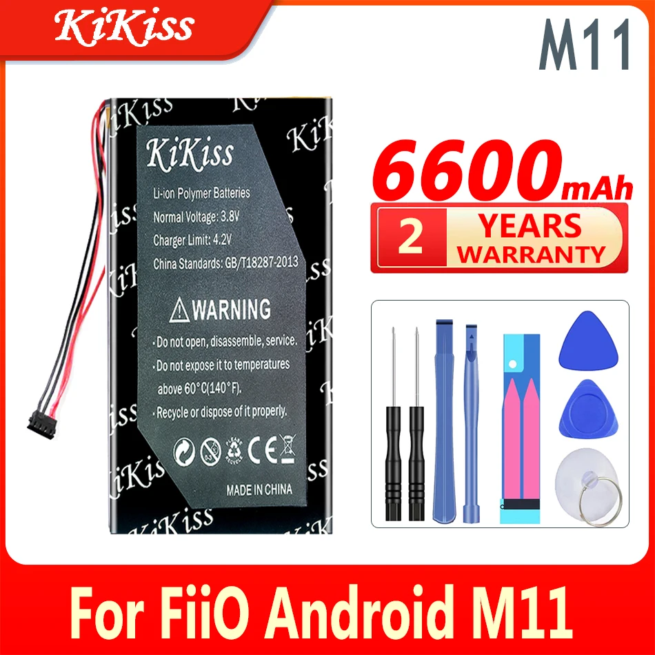 6600mAh KiKiss Powerful Battery M 11 For FiiO Android M11 HIFI Music MP3 Player For Fiio M11 Pro M11Pro Player Batteries
6600mAh KiKiss Powerful Battery M 11 For FiiO Android M11 HIFI Music MP3 Player For Fiio M11 Pro M11Pro Player Batteries
