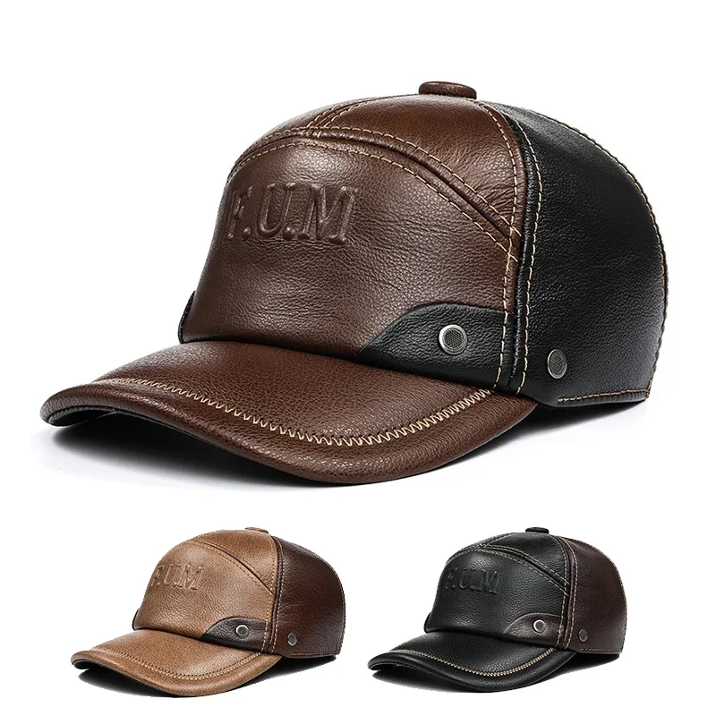 Мужская высококачественная зимняя теплая шапка дальнобойщика из натуральной яловой кожи со скрытыми ушками, регулируемая шапка для папы для мужчин среднего возраста и пожилых людей
Мужская высококачественная зимняя теплая шапка дальнобойщика из натуральной яловой кожи со скрытыми ушками, регулируемая шапка для папы для мужчин среднего возраста и пожилых людей