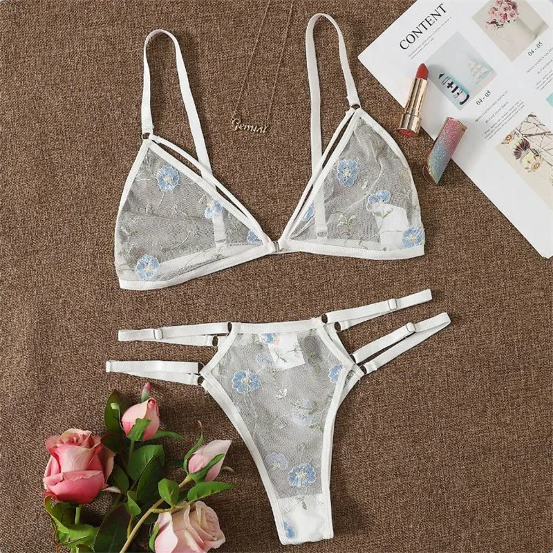 Beautiful and Sweet Underwear Ultra thin Lace Flower Bra 2-piece Set Women's Printed Underwear Sexy Underwear J2384
Beautiful and Sweet Underwear Ultra thin Lace Flower Bra 2-piece Set Women's Printed Underwear Sexy Underwear J2384