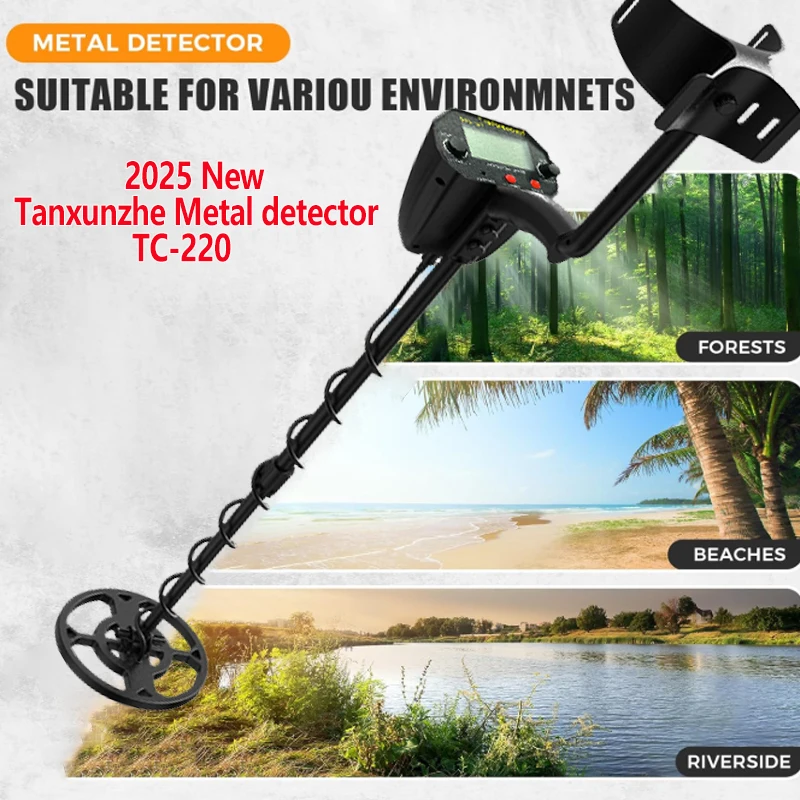 Protable TC-220 metal detector with 5 modes - smart screen+long-lasting battery life, jewelry/all metal/precise positioning
Protable TC-220 metal detector with 5 modes - smart screen+long-lasting battery life, jewelry/all metal/precise positioning