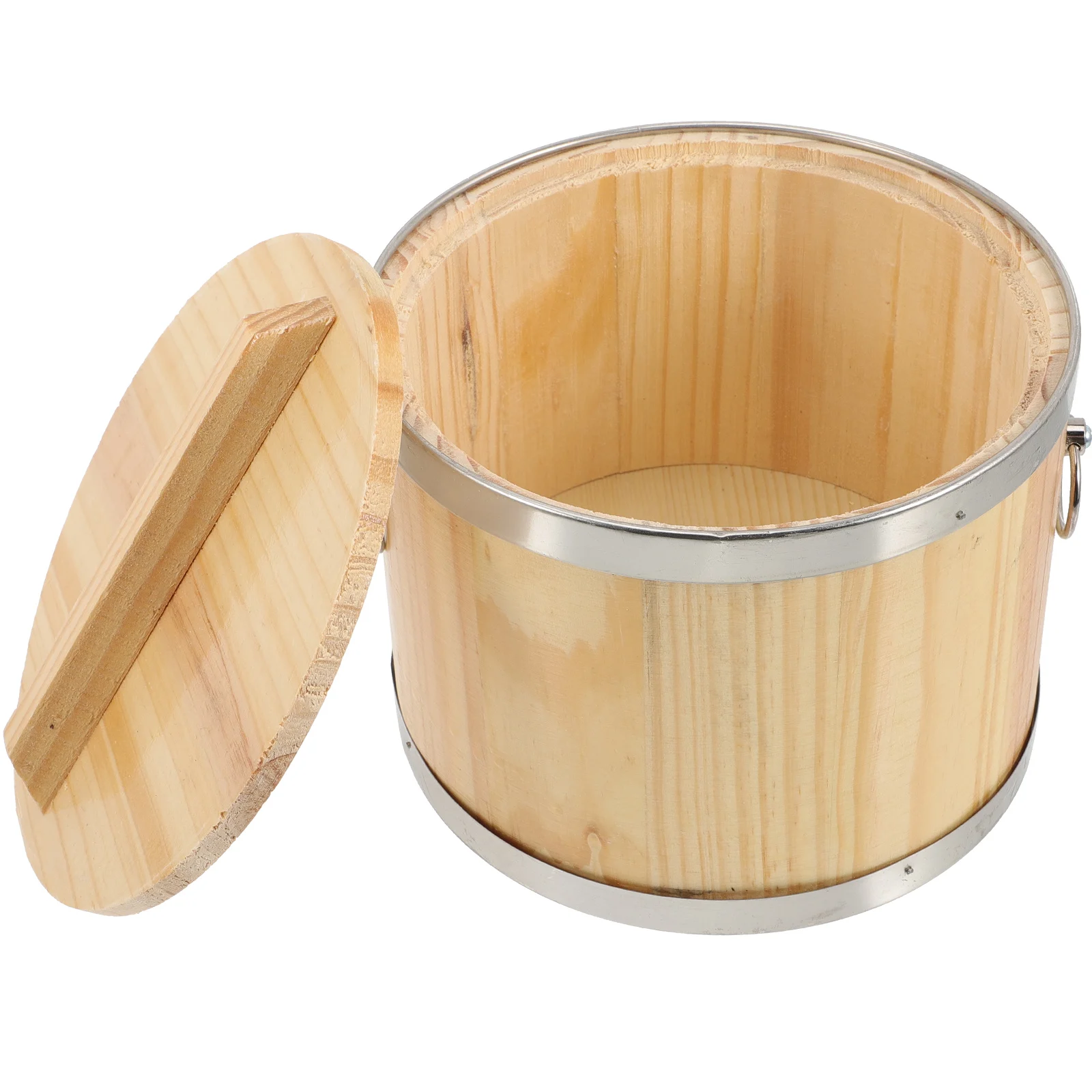 Wooden Rice Steaming Bucket Multi-Function Container Lid Sushi Cooked Rice Storage Household Kitchen Accessory Wood Round
Wooden Rice Steaming Bucket Multi-Function Container Lid Sushi Cooked Rice Storage Household Kitchen Accessory Wood Round