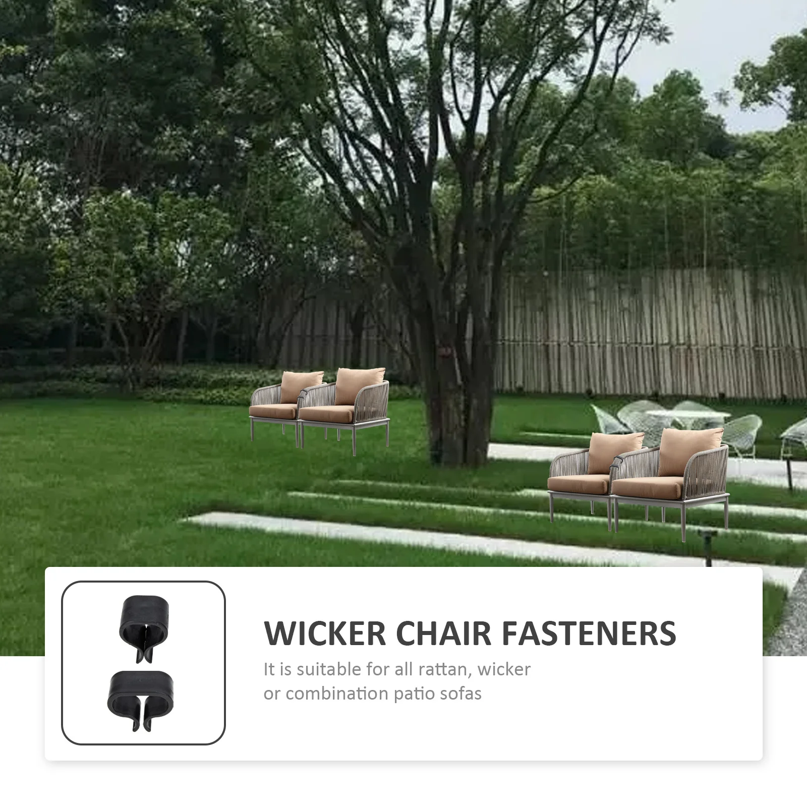 12Pcs Outdoor Furniture Clips Strong Break Resistant Rattan Chair Clamps for Wicker Sofa Fastening Portable Alignment Solution
12Pcs Outdoor Furniture Clips Strong Break Resistant Rattan Chair Clamps for Wicker Sofa Fastening Portable Alignment Solution