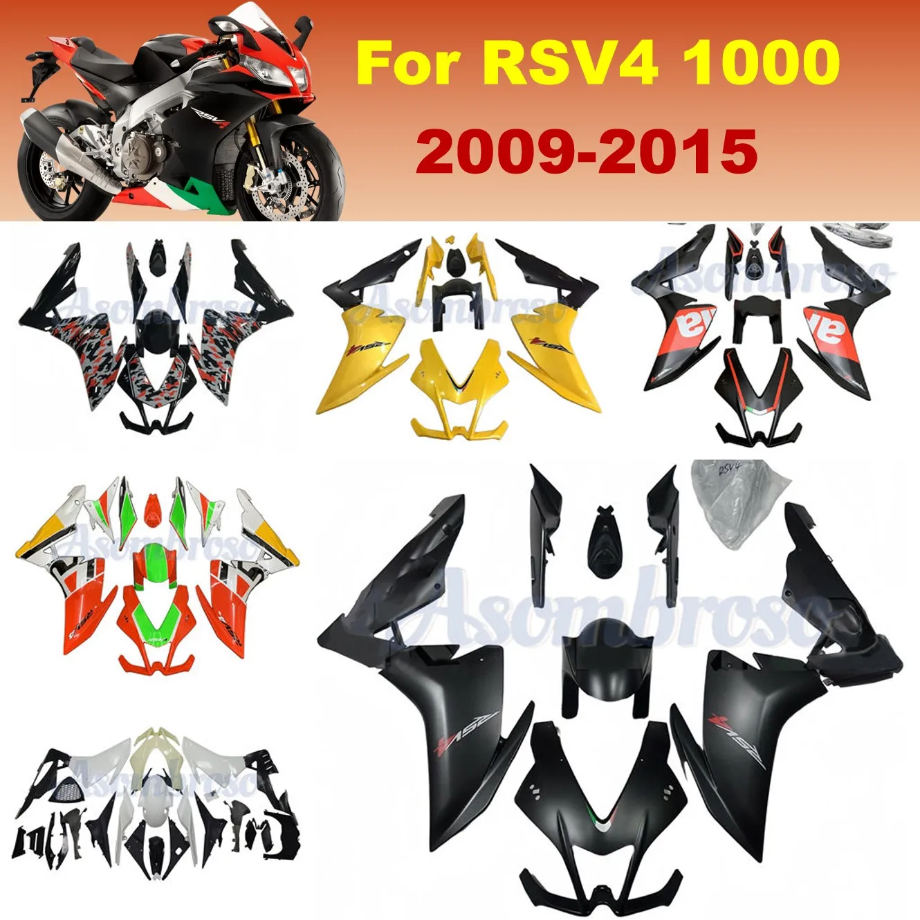 Motorcycle Fairings Kit Fit For Aprilia RSV4 1000 2009 2010 2011 2012 2013 2014 Matte Black Injection Bodywork Set
Motorcycle Fairings Kit Fit For Aprilia RSV4 1000 2009 2010 2011 2012 2013 2014 Matte Black Injection Bodywork Set