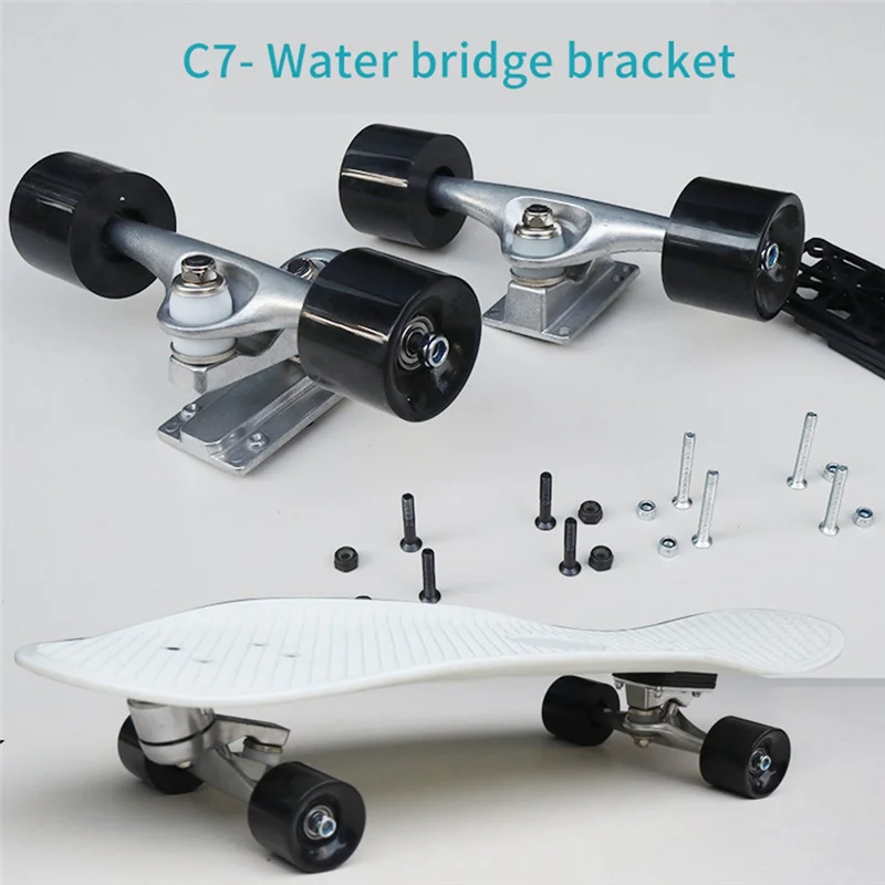 ABHS-Ground-Free Land Surfing Skateboard Spring Support Skateboard Bridge Of C7 Water Bridge Can Rotate Flexibly.
ABHS-Ground-Free Land Surfing Skateboard Spring Support Skateboard Bridge Of C7 Water Bridge Can Rotate Flexibly.