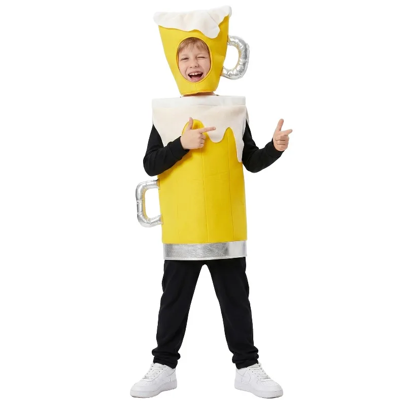 Oktoberfest Funny Suit Cosplay Costume Adults Boys Girls Yellow Beer Clothes with Hat Set Beer Party Role Play Fantasia Dress Up
Oktoberfest Funny Suit Cosplay Costume Adults Boys Girls Yellow Beer Clothes with Hat Set Beer Party Role Play Fantasia Dress Up