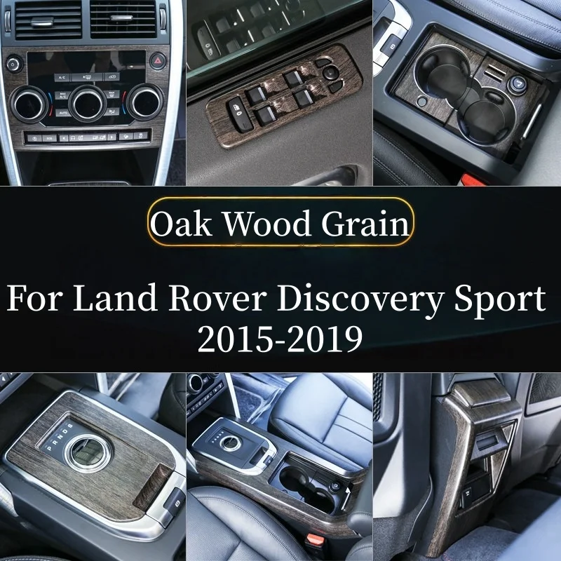 Накладка на центральную консоль из АБС-пластика с текстурой дуба для Land Rover Discovery Sport 2015-2020, рамка для рычага переключения передач, панель управления консолью
Накладка на центральную консоль из АБС-пластика с текстурой дуба для Land Rover Discovery Sport 2015-2020, рамка для рычага переключения передач, панель управления консолью