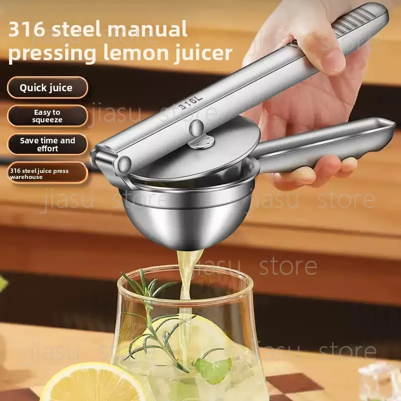 316 Stainless Steel Lemon Juicer, Household Fruit Pomegranate Juicer Manual Multipurpose Orange Lemon Clip
316 Stainless Steel Lemon Juicer, Household Fruit Pomegranate Juicer Manual Multipurpose Orange Lemon Clip
