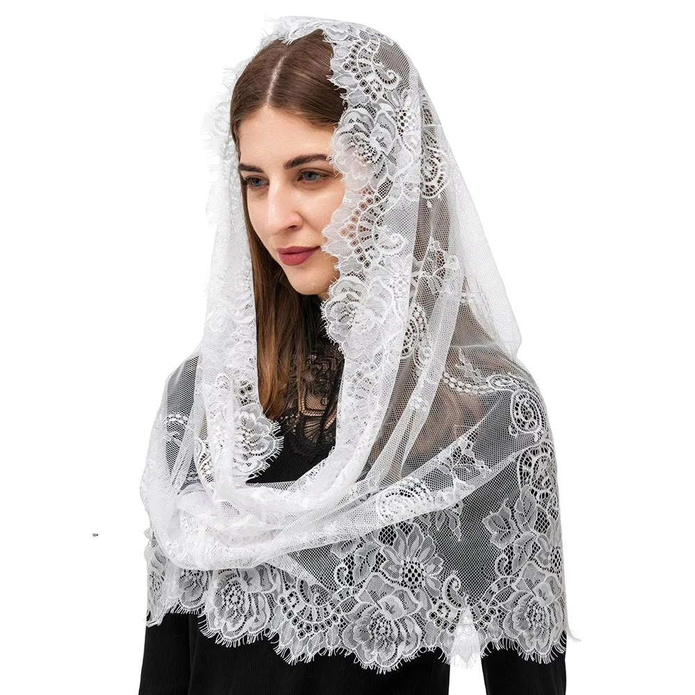 Новое поступление, черно-белая кружевная вуаль в испанском стиле, латинская месса, мантилья для невесты, свадебный элегантный головной убор, головной убор
Новое поступление, черно-белая кружевная вуаль в испанском стиле, латинская месса, мантилья для невесты, свадебный элегантный головной убор, головной убор