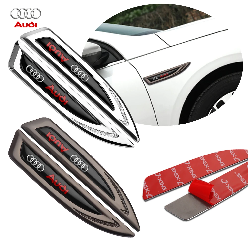 2PCS Car Styling 3D Metal Side Wing Badge Stickers Center Cover For AUDI Sline Quattro RS A1 A2 A3 A4 A5 A7 A8 C5 Q1 Q2 Q3 Q4 Q8
2PCS Car Styling 3D Metal Side Wing Badge Stickers Center Cover For AUDI Sline Quattro RS A1 A2 A3 A4 A5 A7 A8 C5 Q1 Q2 Q3 Q4 Q8