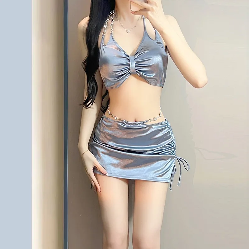 Women's Swimsuits, Slim and High-end Silver Pure Hot Spring Bathing Suit
Women's Swimsuits, Slim and High-end Silver Pure Hot Spring Bathing Suit