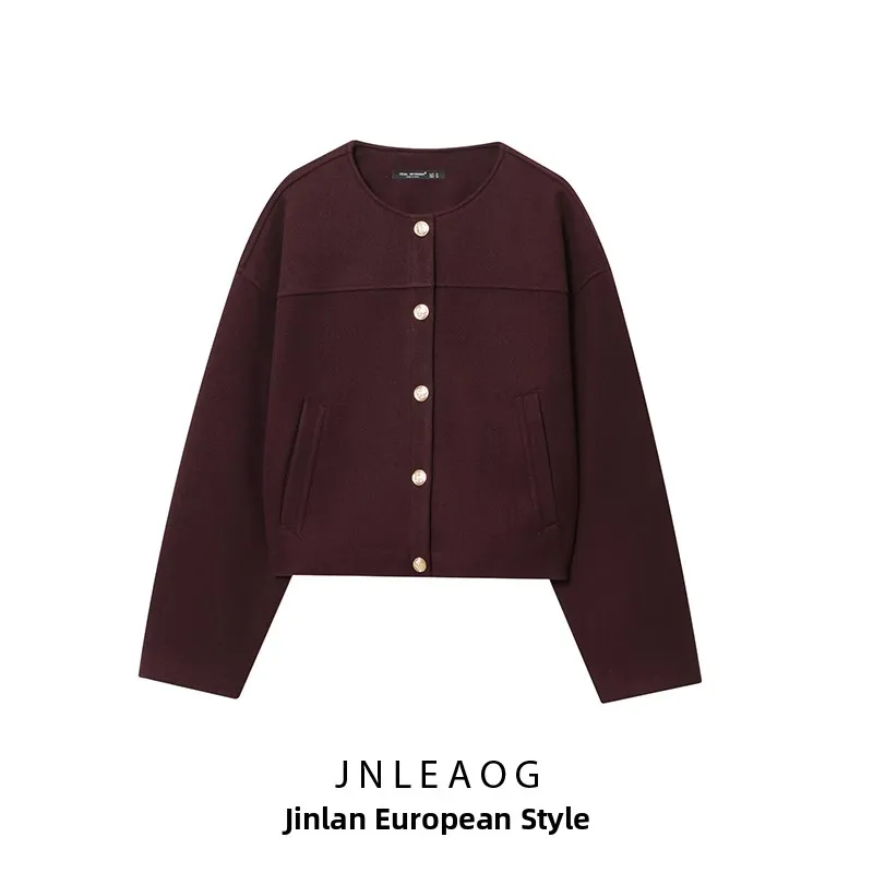 JNLEAOG Мягкая золотая куртка на пуговицах, женская модная осенняя новая верхняя одежда из полиэстера с воротником-стойкой, женское пальто 
JNLEAOG Мягкая золотая куртка на пуговицах, женская модная осенняя новая верхняя одежда из полиэстера с воротником-стойкой, женское пальто