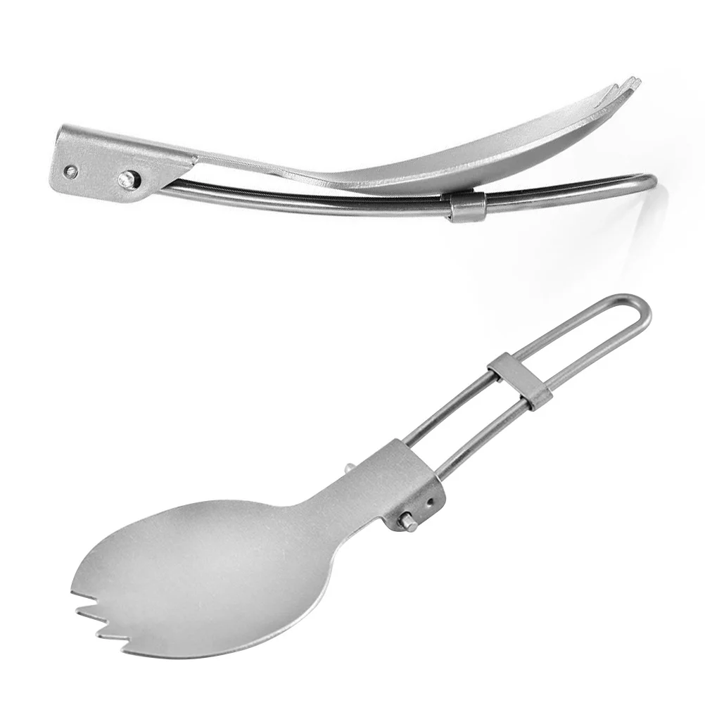 Wear-resistant Cutlery Titanium Foldable Spoon Collapsible Table Ware for Travel Compact
Wear-resistant Cutlery Titanium Foldable Spoon Collapsible Table Ware for Travel Compact