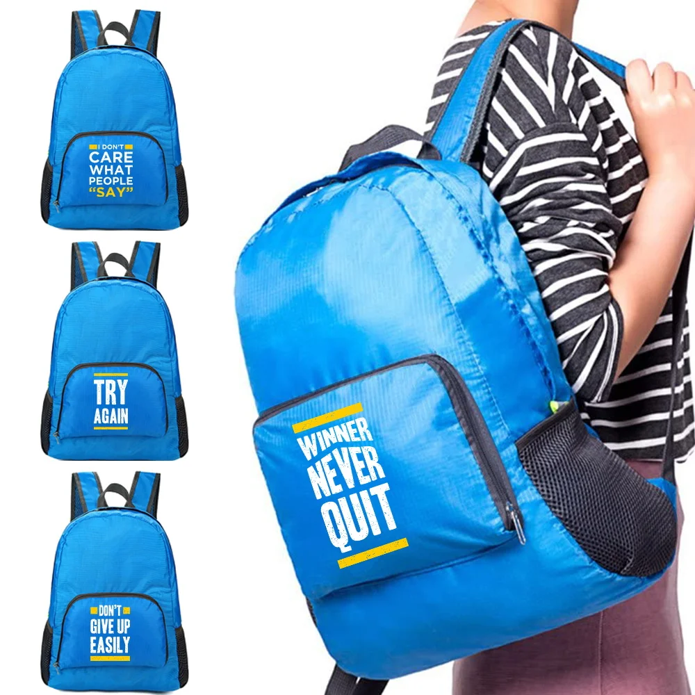 Portable Foldable Backpack 2026 New Women Travel Hiking Outdoor Pack Phrase Print Daypack Lightweight Folding Sports Backpacks
Portable Foldable Backpack 2026 New Women Travel Hiking Outdoor Pack Phrase Print Daypack Lightweight Folding Sports Backpacks