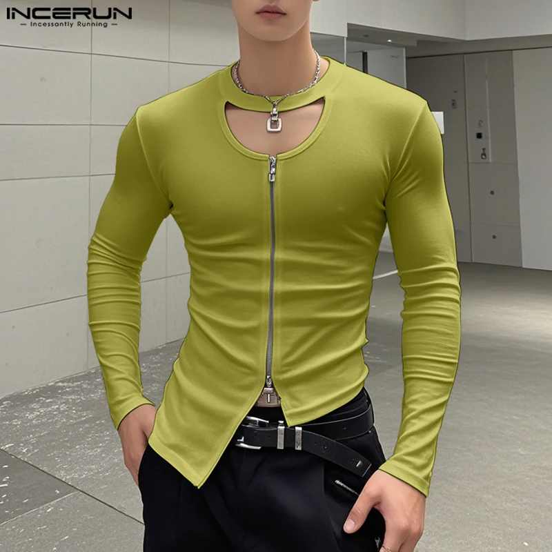 INCERUN Tops 2025 Korean Style Fashion Men's Hollow Double Zipper T-shirts Casual Streetwear Irregular Hem Long Sleeved Camiseta
INCERUN Tops 2025 Korean Style Fashion Men's Hollow Double Zipper T-shirts Casual Streetwear Irregular Hem Long Sleeved Camiseta