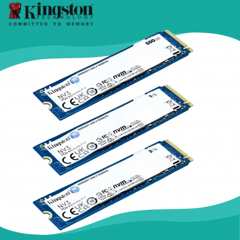 Kingston NV3 SSD 1TB 2TB NVMe PCIe Gen 4.0x4 Solid State Drive M.2 2280 Internal SSD nvme m2 for Desktop Laptop
Kingston NV3 SSD 1TB 2TB NVMe PCIe Gen 4.0x4 Solid State Drive M.2 2280 Internal SSD nvme m2 for Desktop Laptop