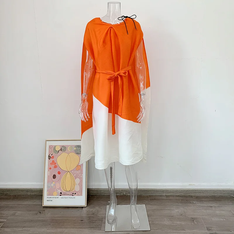 Pleated Contrasting Lace Up Dress 2024 Summer Loose Pleated Cape Long Skirt Looks Slimming and Stylish for Women
Pleated Contrasting Lace Up Dress 2024 Summer Loose Pleated Cape Long Skirt Looks Slimming and Stylish for Women