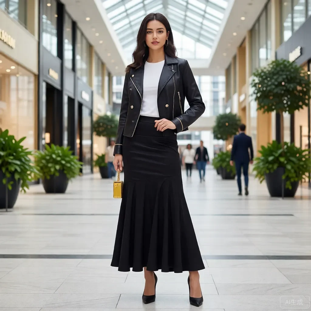 Элегантная черная длинная юбка-русалка с высокой талией и атласной отделкой с горизонтальными рюшами Body-con силуэт – винтаж в европейском стиле
Элегантная черная длинная юбка-русалка с высокой талией и атласной отделкой с горизонтальными рюшами Body-con силуэт – винтаж в европейском стиле