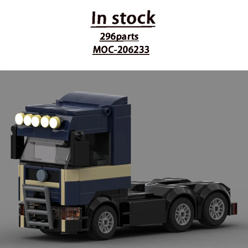 MOC-206233 New Mini Flat-Front Semi-Truck Building Block Model 296 Parts Boys' Children's Birthday Building Block Toy Gift
MOC-206233 New Mini Flat-Front Semi-Truck Building Block Model 296 Parts Boys' Children's Birthday Building Block Toy Gift