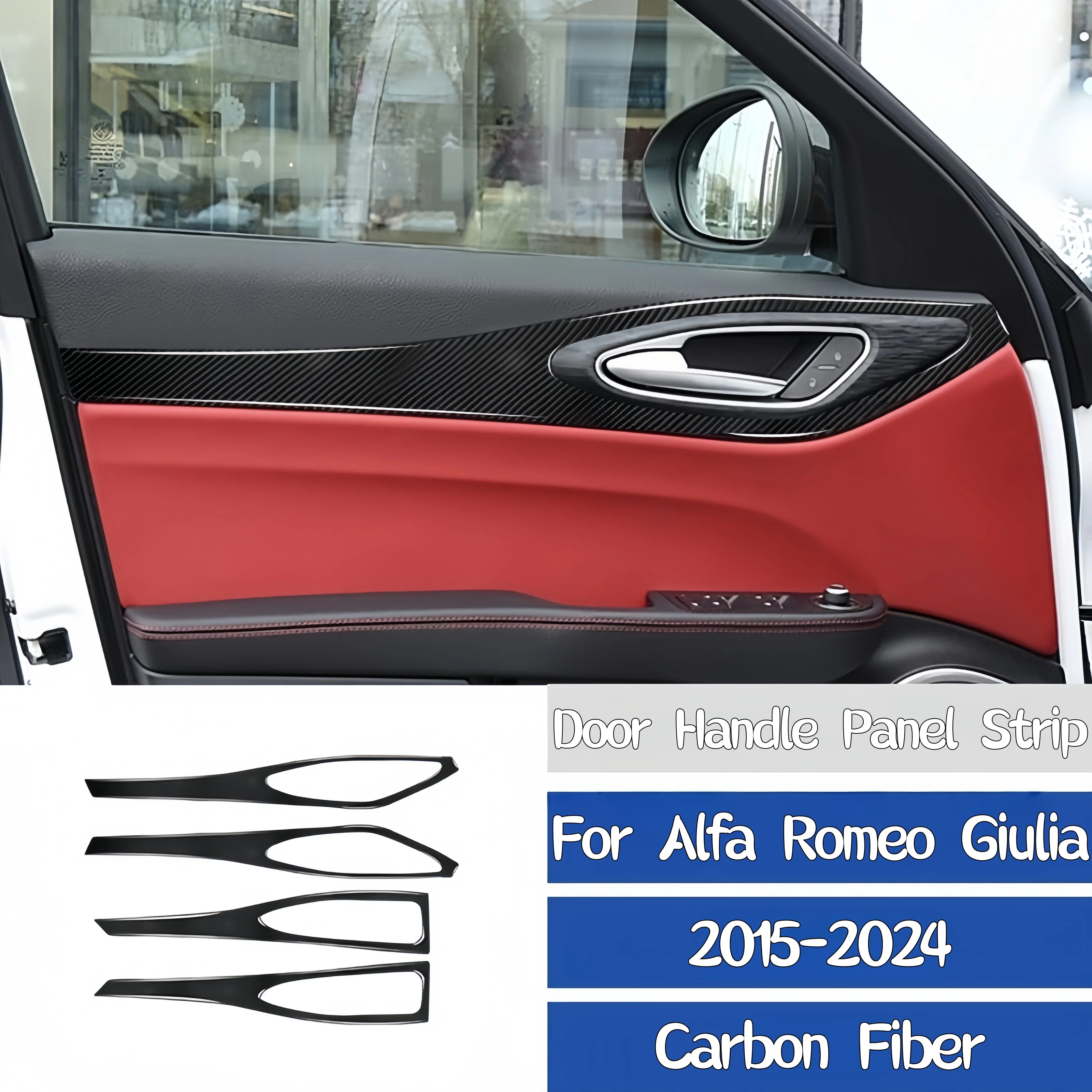 Для Alfa Romeo Giulia 2015-2024 углеродное волокно, внутренняя дверная ручка, панель, полоски, декоративная крышка, наклейки, аксессуары для интерьера
Для Alfa Romeo Giulia 2015-2024 углеродное волокно, внутренняя дверная ручка, панель, полоски, декоративная крышка, наклейки, аксессуары для интерьера