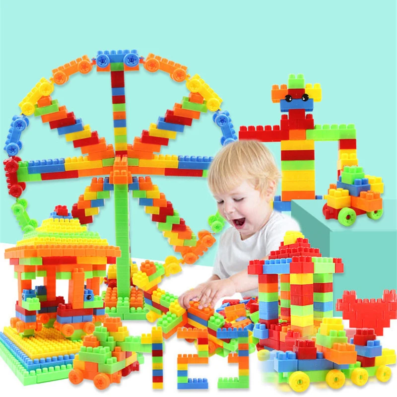 187Pcs/set Large Size Bricks Toys Plastic DIY Building Blocks Construction Assemble Compatible Bricks Kindergarten Kids Puzzle
187Pcs/set Large Size Bricks Toys Plastic DIY Building Blocks Construction Assemble Compatible Bricks Kindergarten Kids Puzzle