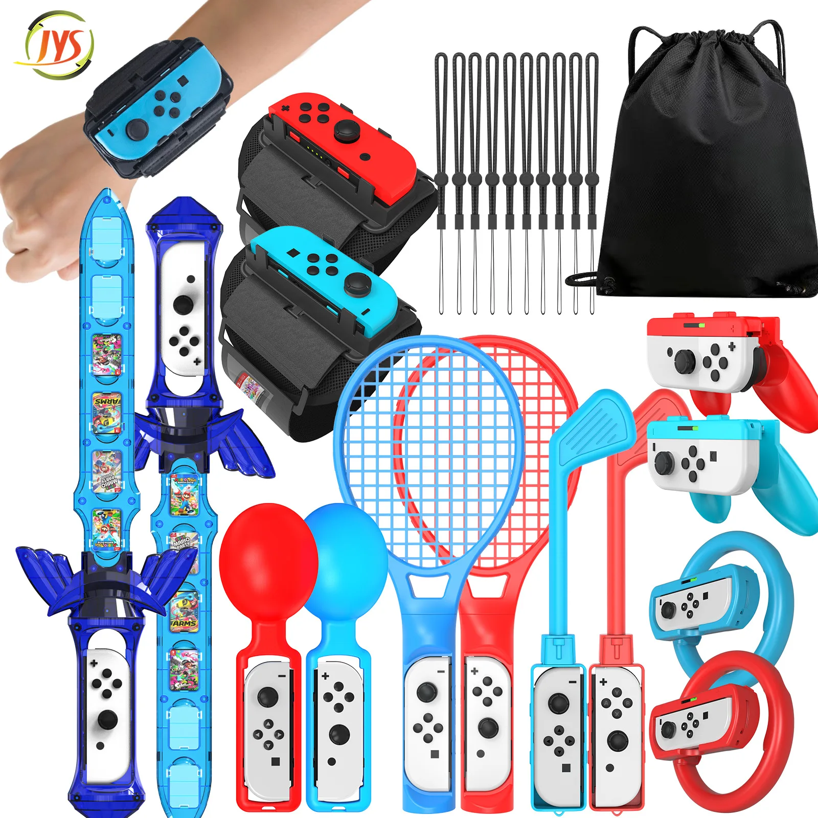 15 in 1 Switch Sports Accessories Bundle for Switch NS Sports Accessories Kit Compatible with Switch/Switch OLED Sports Games
15 in 1 Switch Sports Accessories Bundle for Switch NS Sports Accessories Kit Compatible with Switch/Switch OLED Sports Games