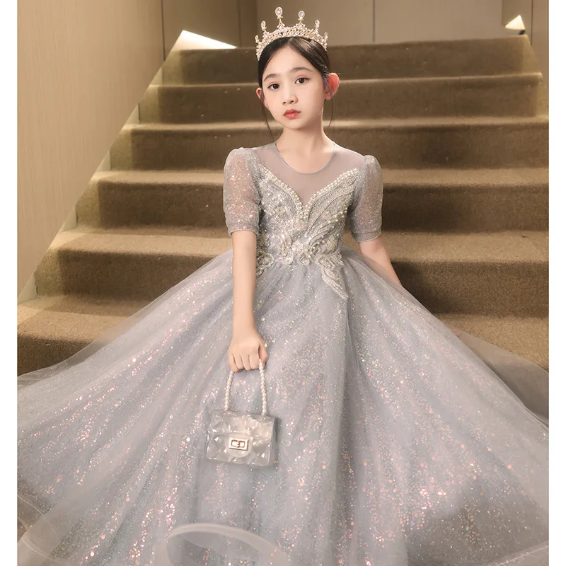Girls' Dress2025New Stylish Heavy Craft Retro Sweet Puffy Tulle Princess Dress Children's Piano Performance Costume
Girls' Dress2025New Stylish Heavy Craft Retro Sweet Puffy Tulle Princess Dress Children's Piano Performance Costume