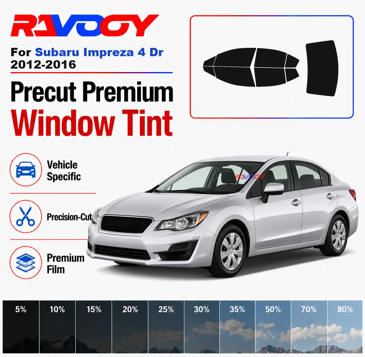 Premium Precut Window Tint Kit Front Rear Windows Rear Windshield For Subaru Impreza 4 Dr 2012-2016 Car Solar Nano Ceramic Film
Premium Precut Window Tint Kit Front Rear Windows Rear Windshield For Subaru Impreza 4 Dr 2012-2016 Car Solar Nano Ceramic Film