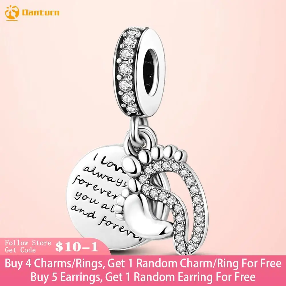 Danturn 925 Sterling Silver Beads Parent-Child Footprint Dangle Charm fit Snake Chain Bracelets Fashion Women Jewelry
Danturn 925 Sterling Silver Beads Parent-Child Footprint Dangle Charm fit Snake Chain Bracelets Fashion Women Jewelry