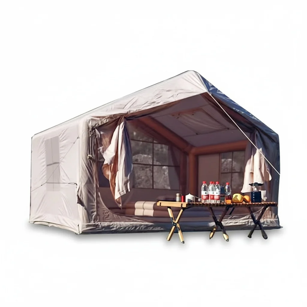Inflatable Camping Tent, 420D Oxford Cloth 250 x 300 x 210 cm, 4 Season Glamping House, Waterproof Outdoor Air Tent for Camping
Inflatable Camping Tent, 420D Oxford Cloth 250 x 300 x 210 cm, 4 Season Glamping House, Waterproof Outdoor Air Tent for Camping