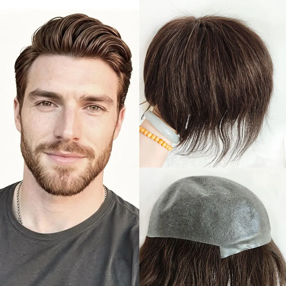 0.06mm Thin Skin Toupee Hair for Men Hair System Real Human Hair Mens Hair Pieces 7x9 Inch Durable Natural Hairline Hair Units
0.06mm Thin Skin Toupee Hair for Men Hair System Real Human Hair Mens Hair Pieces 7x9 Inch Durable Natural Hairline Hair Units