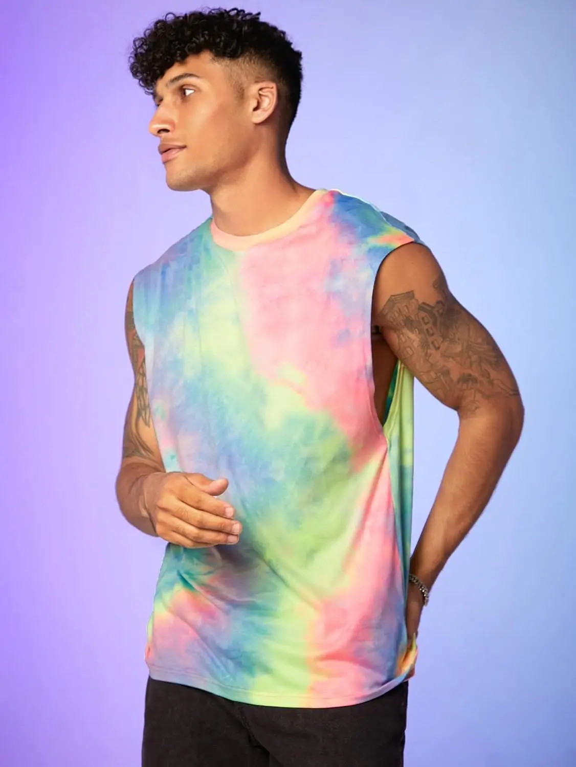Men's Tie Dye Gradient Sleeveless T-Shirts Summer Outdoor Daily Sports Breathable Tees Creative Design Personality Fashion Tops
Men's Tie Dye Gradient Sleeveless T-Shirts Summer Outdoor Daily Sports Breathable Tees Creative Design Personality Fashion Tops
