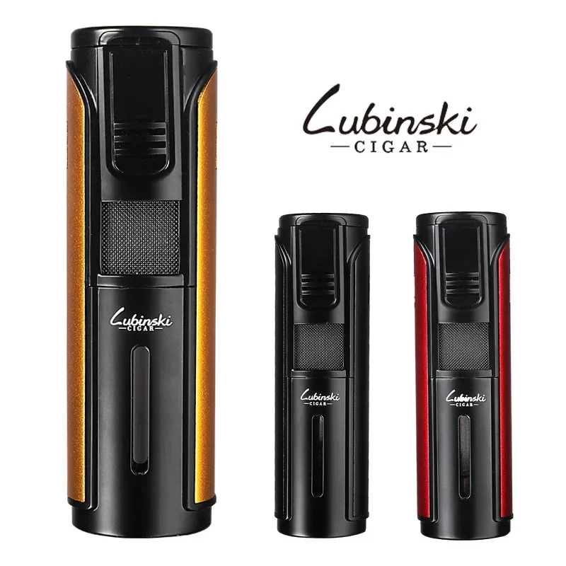Lubinski Jet Cigar Lighter Torch Metal 5 Blue Flame Windproof Butane Lighter Gas Outdoor Ignition Tool Gift Box for Men
Lubinski Jet Cigar Lighter Torch Metal 5 Blue Flame Windproof Butane Lighter Gas Outdoor Ignition Tool Gift Box for Men