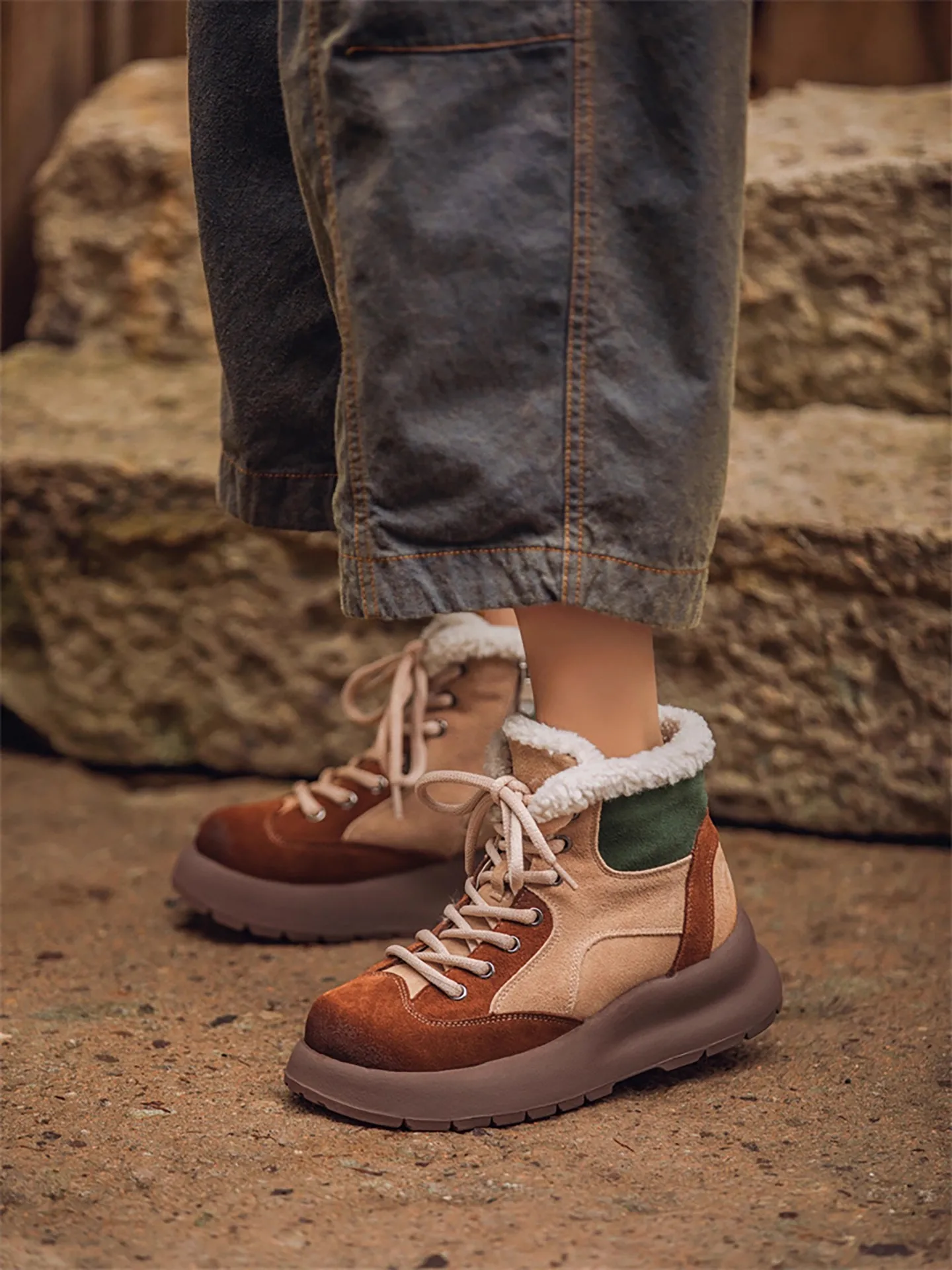 GKTINOO Змешанные цвета в стиле ретро, зимние ботинки, женские полусапожки на молнии, плюшевая обувь на плоской подошве с внутренней стороны, роскошные ботильоны из натуральной кожи
GKTINOO Змешанные цвета в стиле ретро, зимние ботинки, женские полусапожки на молнии, плюшевая обувь на плоской подошве с внутренней стороны, роскошные ботильоны из натуральной кожи