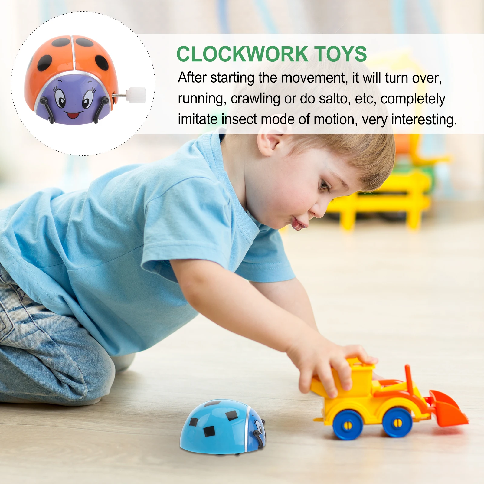 12pcs Clockwork Beetle Fun Cartoon Animal Wind-Up Kids Educational Playthings Crawling Movement Improve Coordination
12pcs Clockwork Beetle Fun Cartoon Animal Wind-Up Kids Educational Playthings Crawling Movement Improve Coordination