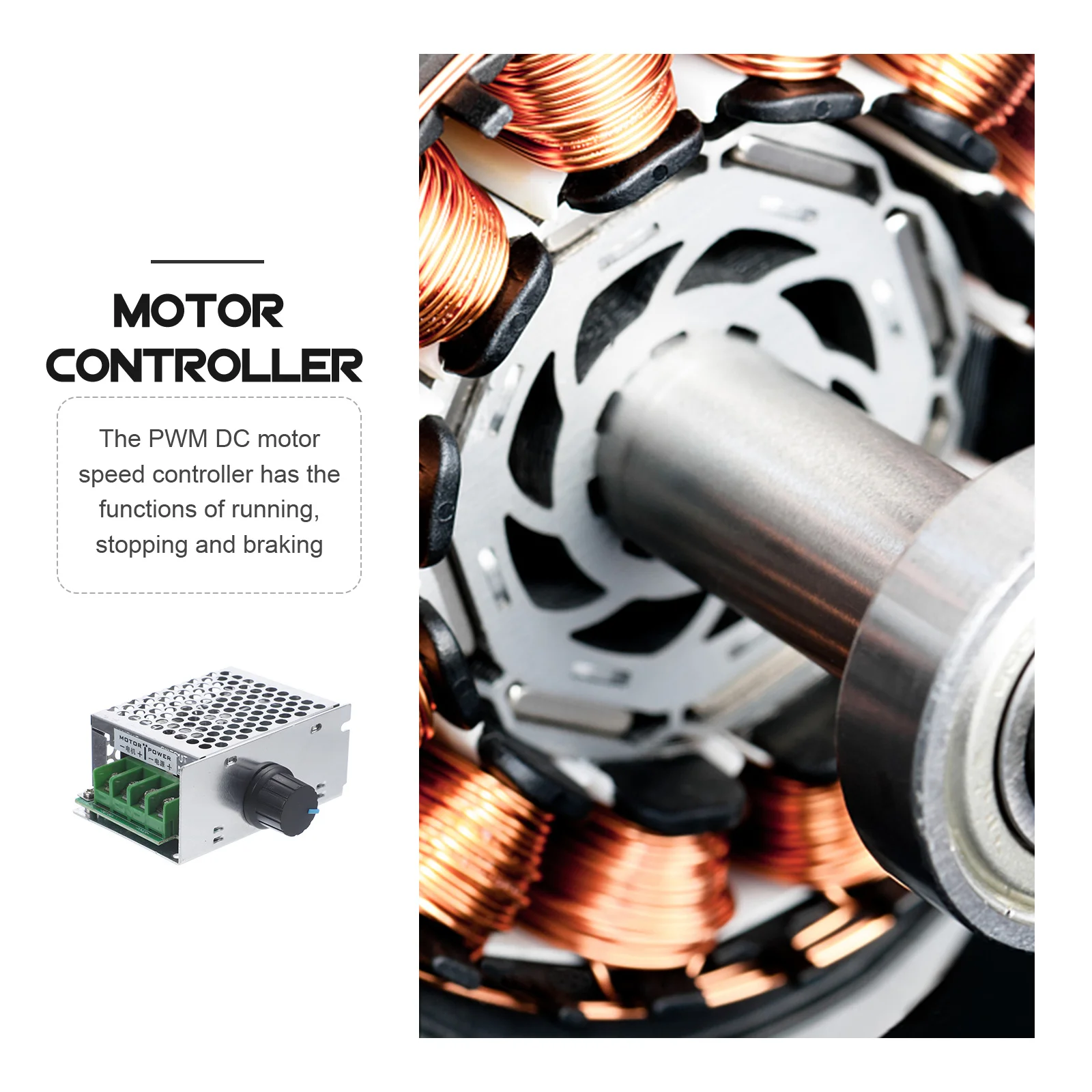 30A Pwm Dc Motor Speed Controller 7-70V Adjustable Motor Controller With Fuse Aluminum Shell High-Frequency Capacitor Automotive
30A Pwm Dc Motor Speed Controller 7-70V Adjustable Motor Controller With Fuse Aluminum Shell High-Frequency Capacitor Automotive