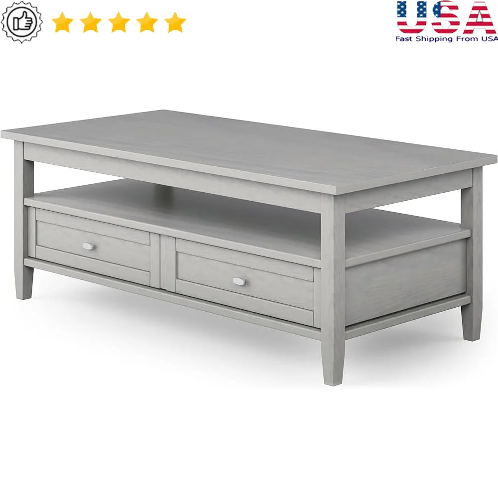 Solid Wood Rectangle Coffee Table with Storage Drawers Open Shelf Multi-Purpose Furniture Living Room Family Room
Solid Wood Rectangle Coffee Table with Storage Drawers Open Shelf Multi-Purpose Furniture Living Room Family Room