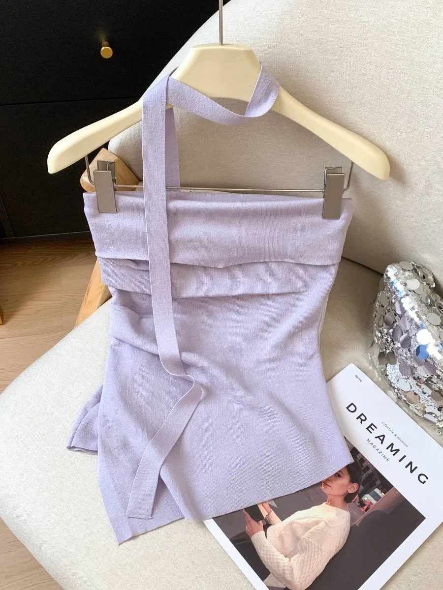 Sexy Tight Purple One-oulder Tube Top Women's Summer Outfit Breathable Comfortable Casual Commute Sle Polyester Fiber
Sexy Tight Purple One-oulder Tube Top Women's Summer Outfit Breathable Comfortable Casual Commute Sle Polyester Fiber