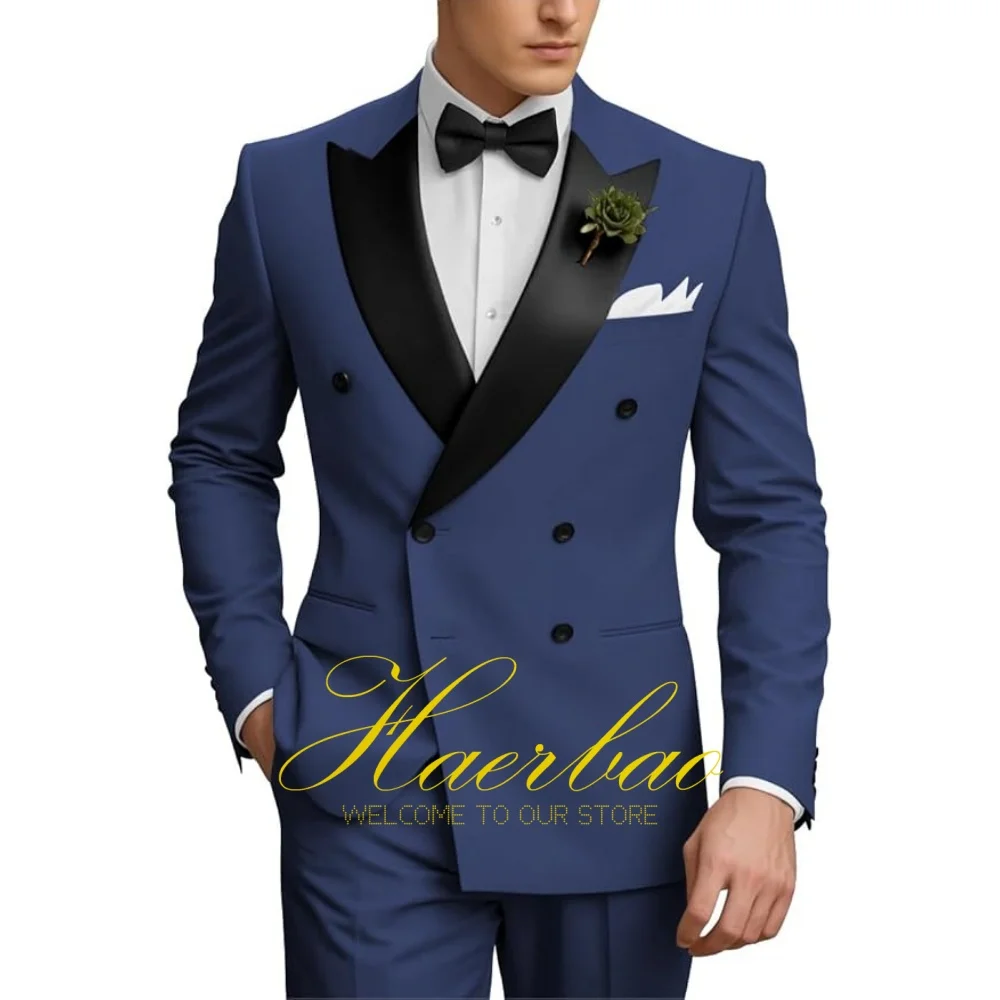 Business Men's Suit 2 Piece Double Breasted Jacket Pants Suit Set Wedding Groom Tuxedo Suits for Men Formal Men's Suit
Business Men's Suit 2 Piece Double Breasted Jacket Pants Suit Set Wedding Groom Tuxedo Suits for Men Formal Men's Suit