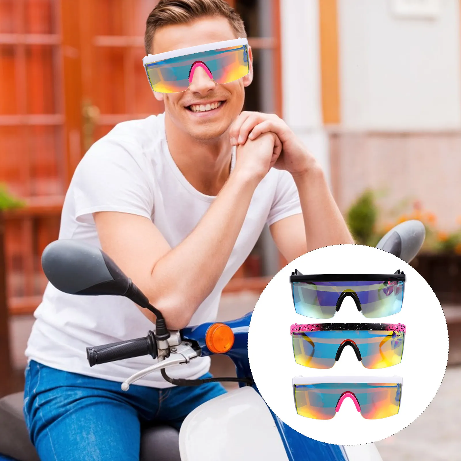 3Pcs Retro Outdoor Cycling Sunglasses Lightweight Riding Eyeglasses Sports Eyewear for Hiking Camping Climbing
3Pcs Retro Outdoor Cycling Sunglasses Lightweight Riding Eyeglasses Sports Eyewear for Hiking Camping Climbing