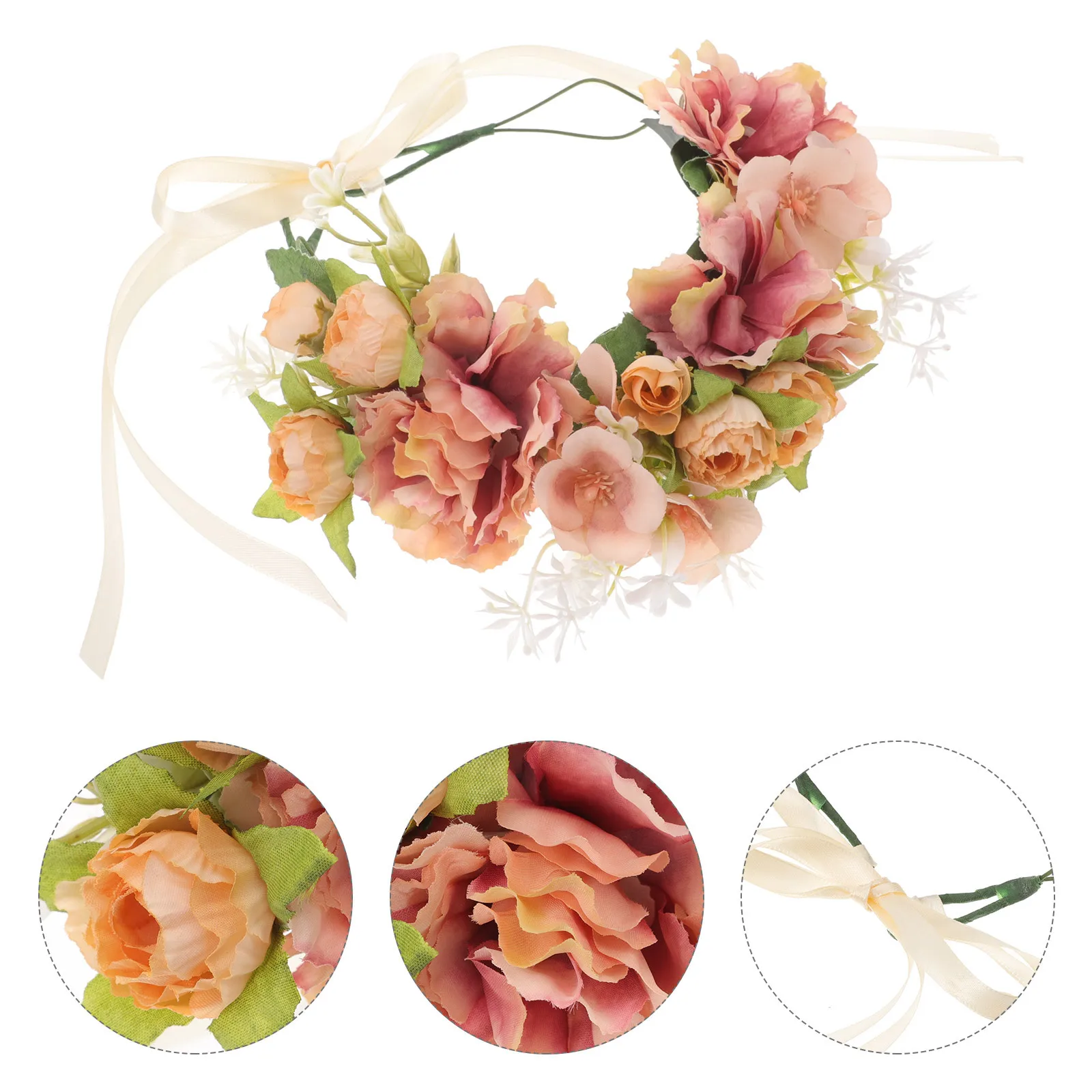 1pcs Large Flower Headband For Women Bohemian Floral Hair Accessories Bridal Wedding Ribbon Decor Artificial Flower Crown Party
1pcs Large Flower Headband For Women Bohemian Floral Hair Accessories Bridal Wedding Ribbon Decor Artificial Flower Crown Party
