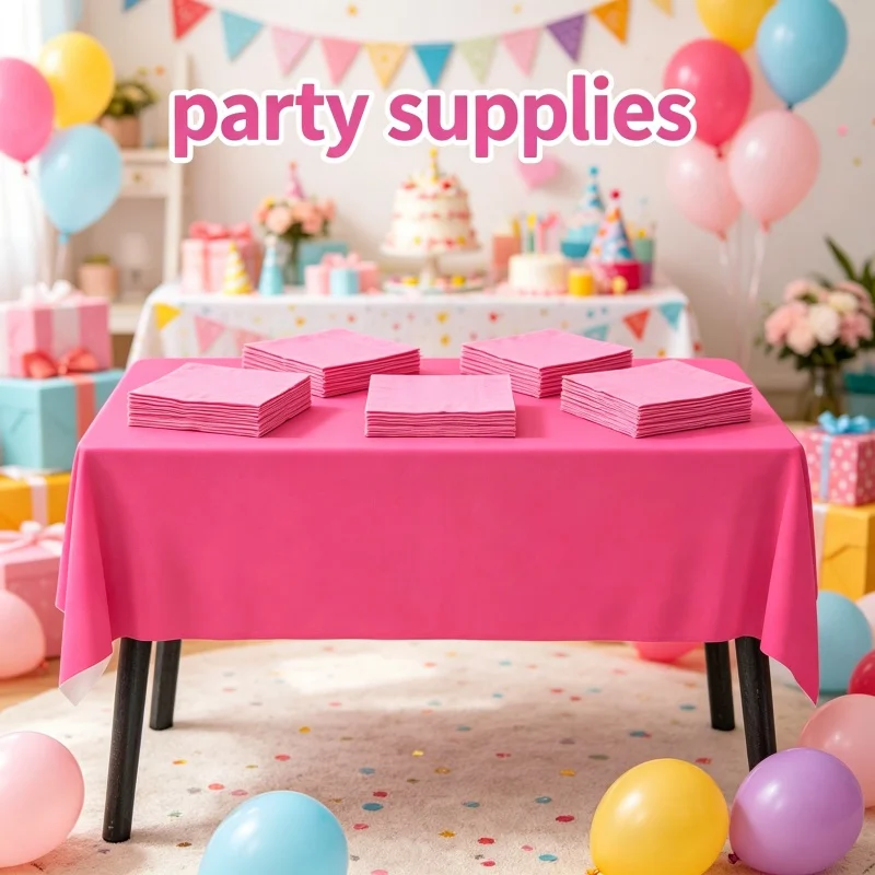 21Pcs Pink Napkins Tablecloth Disposable Paper Tissue Birthday Party Family Gatherings and Holiday Event Atmosphere Supplies
21Pcs Pink Napkins Tablecloth Disposable Paper Tissue Birthday Party Family Gatherings and Holiday Event Atmosphere Supplies