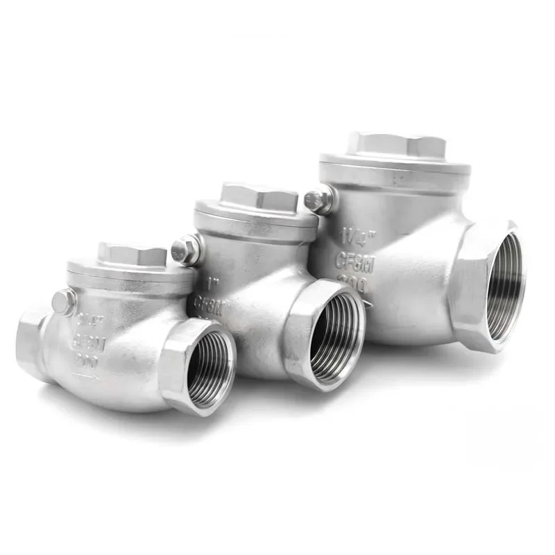 1/4 "1/2" 3/4 "1" 1-1/4 "1-1/2" 2 "304 Stainless Steel Horizontal Swing Check Valve, BSPT Female Thread Non-return One-way Valve
1/4 "1/2" 3/4 "1" 1-1/4 "1-1/2" 2 "304 Stainless Steel Horizontal Swing Check Valve, BSPT Female Thread Non-return One-way Valve