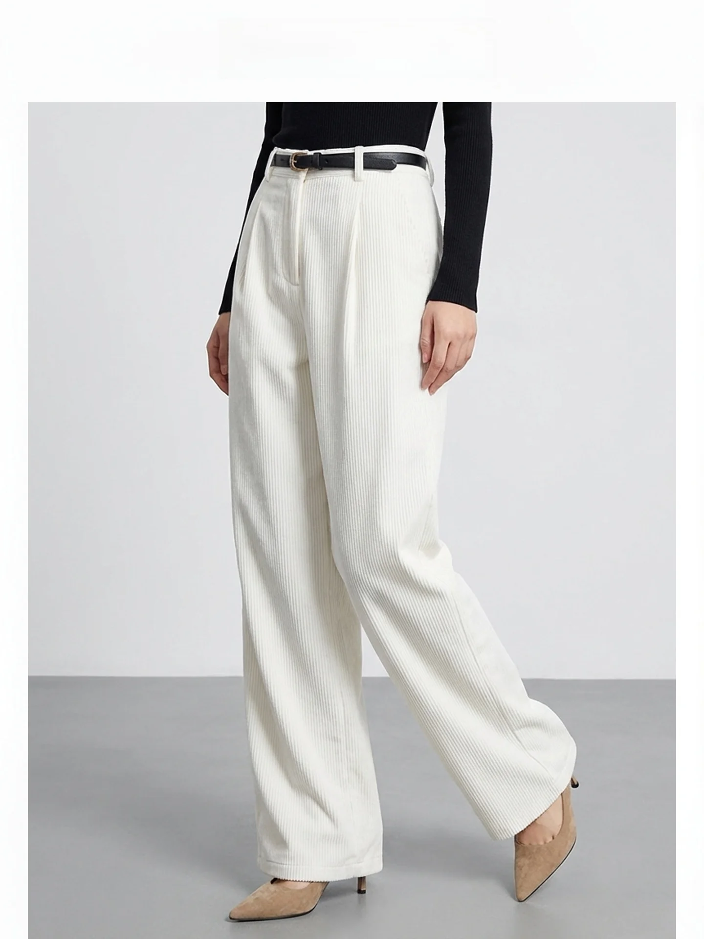 Retro Corduroy Wide Leg Pants High Waist Slimming Long Trousers Straight Cut Dad Pants Trendy Women's Casual Pants
Retro Corduroy Wide Leg Pants High Waist Slimming Long Trousers Straight Cut Dad Pants Trendy Women's Casual Pants