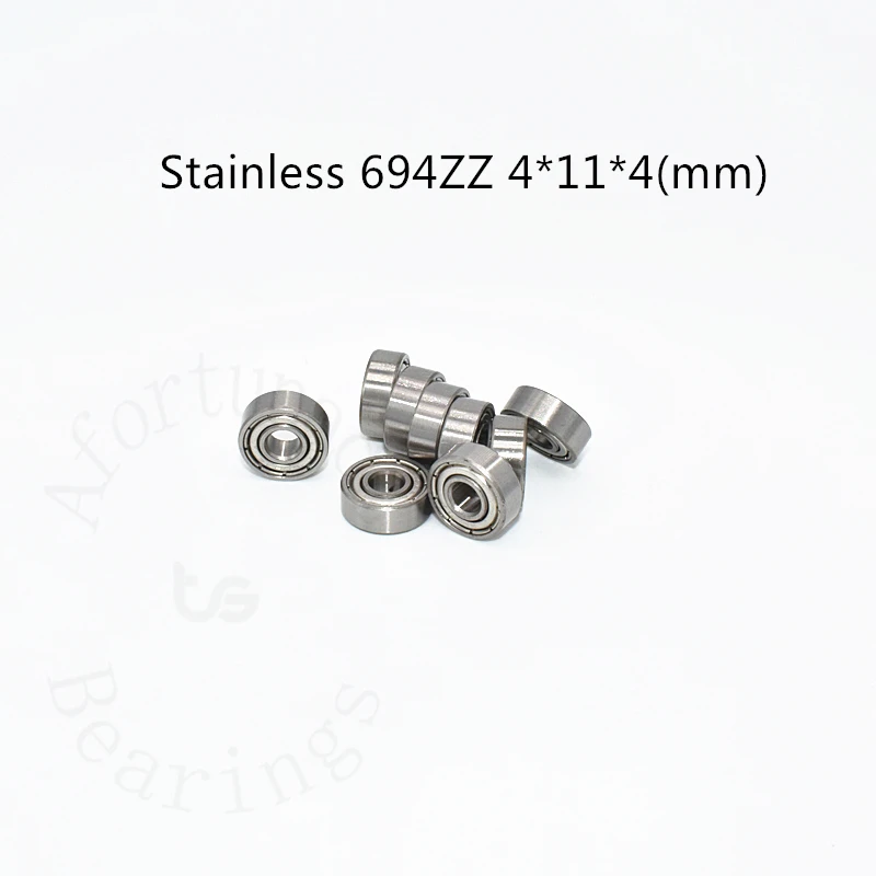 S694ZZ Stainless steel bearing 10 Pieces 4*11*4(mm) free shipping antirust metal sealed High speed Mechanical equipment parts
S694ZZ Stainless steel bearing 10 Pieces 4*11*4(mm) free shipping antirust metal sealed High speed Mechanical equipment parts