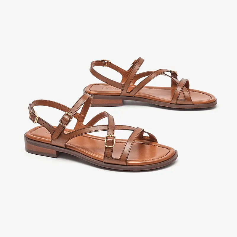 BEAUTODAY Gladiator Sandals Women Genuine Cow Leather Cross Strap Metal Buckle Roman Flats Ladies Summer Shoes Handmade A32385
BEAUTODAY Gladiator Sandals Women Genuine Cow Leather Cross Strap Metal Buckle Roman Flats Ladies Summer Shoes Handmade A32385