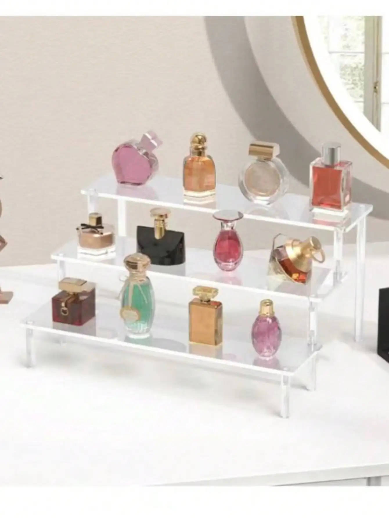 1pc Acrylic Cosmetic Storage Box, Multi-Layer Transparent Display Rack, Suitable For Perfume, Skincare, Makeup, Bathroom, Bedroom, Home Decor, Suitable For Vacation, Beach, Bathroom & Bedroom Storage, Large Capacity
1pc Acrylic Cosmetic Storage Box, Multi-Layer Transparent Display Rack, Suitable For Perfume, Skincare, Makeup, Bathroom, Bedroom, Home Decor, Suitable For Vacation, Beach, Bathroom & Bedroom Storage, Large Capacity