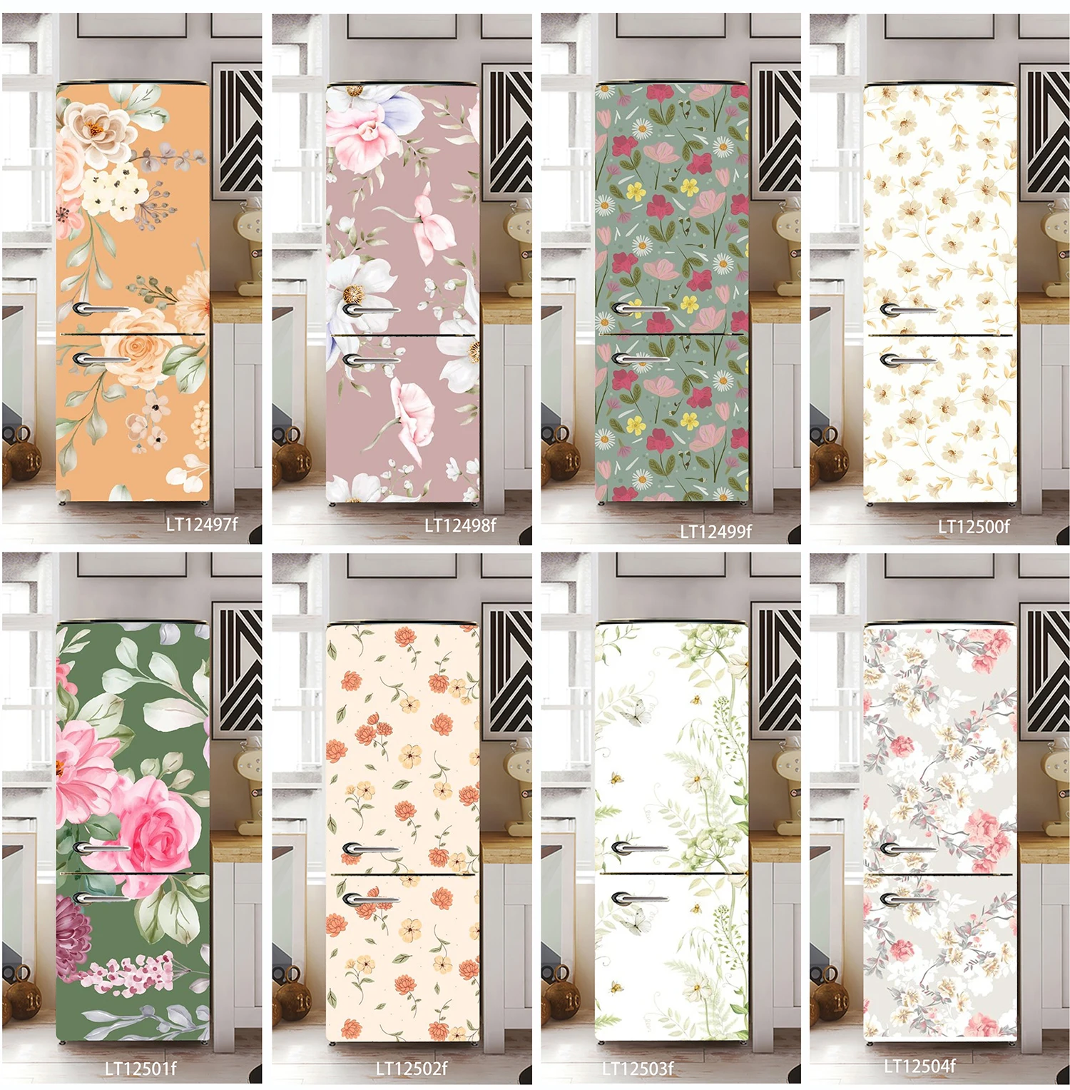 Nordic Floral Fridge Decal, Waterproof Oilproof Self-Adhesive Sticker for Home Refrigerator Decor & Beautification
Nordic Floral Fridge Decal, Waterproof Oilproof Self-Adhesive Sticker for Home Refrigerator Decor & Beautification