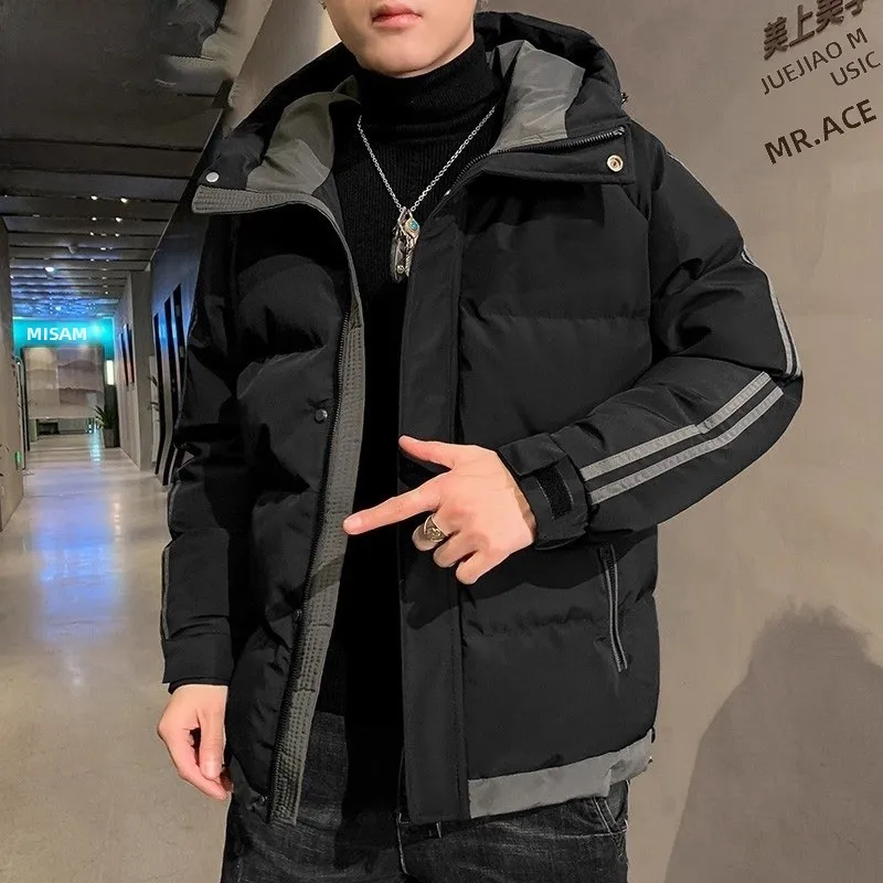 Men's Thiened down Cotton Jaet Winter Casual Faion Warm Coat Youth Versatile Polyester Fiber Long Sve Zipper Closure
Men's Thiened down Cotton Jaet Winter Casual Faion Warm Coat Youth Versatile Polyester Fiber Long Sve Zipper Closure